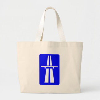 Autobahn Sign Large Tote Bag