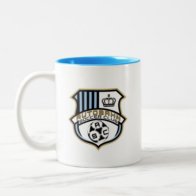 Autobahn Soccer Club Shield Coffee Mug (Left)