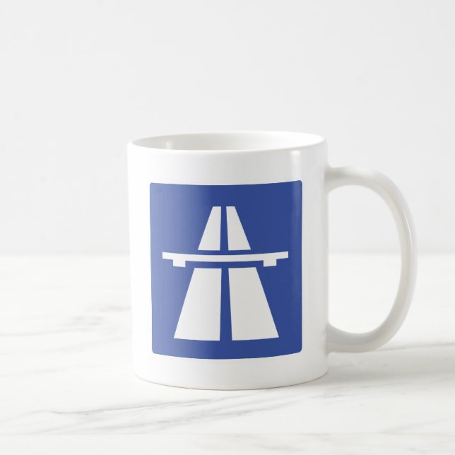 Autobahnschild Coffee Mug (Right)