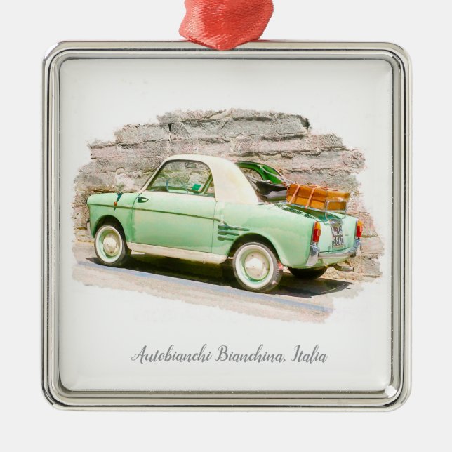 Autobianchi Bianchina | Minicar from Italy Metal Ornament (Front)