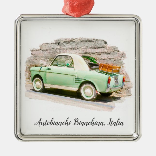 Autobianchi Bianchina | Minicar from Italy Metal Ornament (Front)