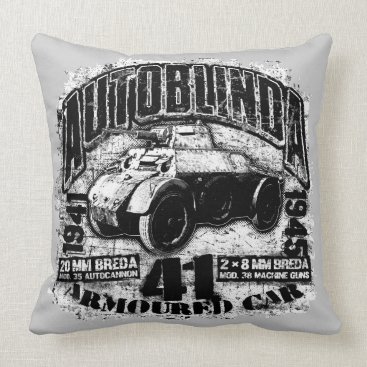 Autoblinda 41 Throw Pillow 20" x 20" Throw Pillow Autoblinda 41 Throw Pillow 20" x 20" Throw Pillow