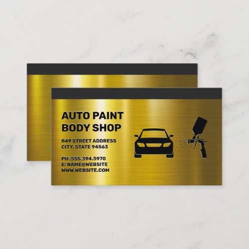 Autobody Paint Shop Business Card