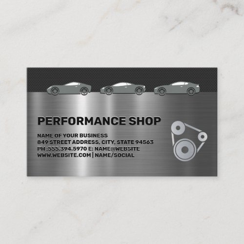 Autobody  Performance Shop  Sports Cars Business Card