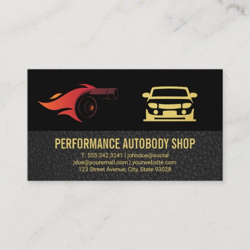 Autobody  Performance  Turbo Business Card