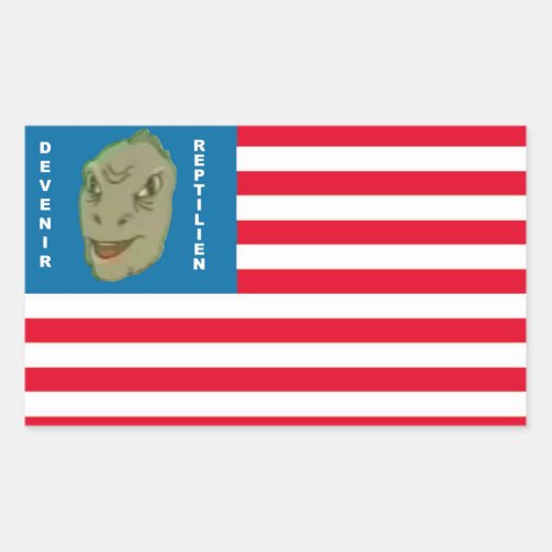 Autocollant Devenir Reptilien Rectangular Sticker