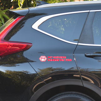 Autocollants 'My Driving Scares Me Too' Sticker