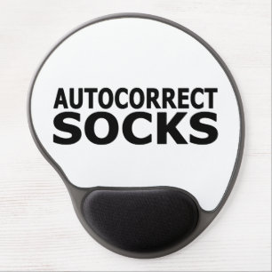 Autocorrect Socks Gel Mouse Pad