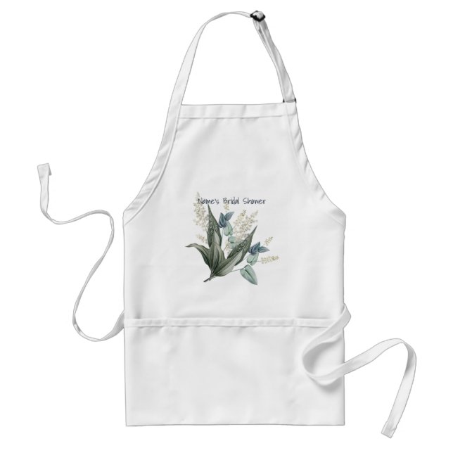 Autograph Apron Bride Gift Bridal Shower (Front)
