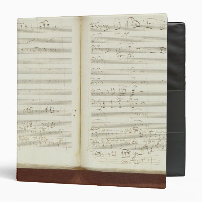 Autograph copy of 'The Magic Flute' Binder (Front/Inside)