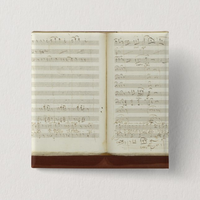 Autograph copy of 'The Magic Flute' Button (Front)