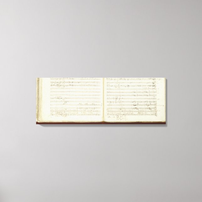 Autograph copy of 'The Magic Flute' Canvas Print (Front)