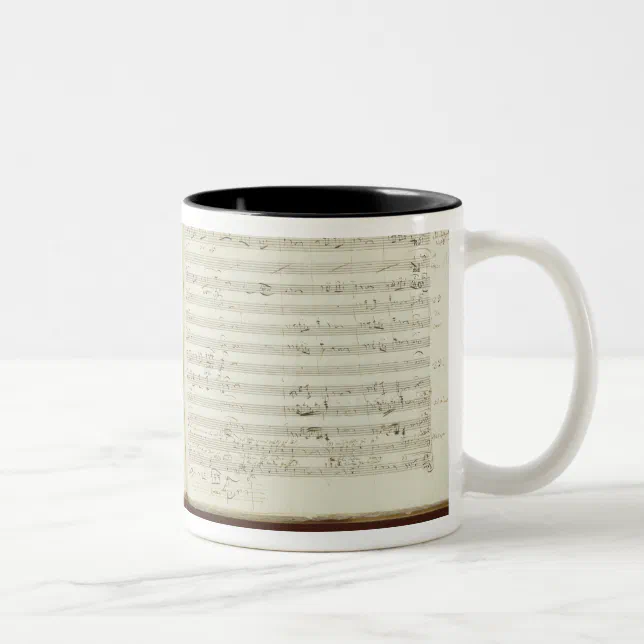Autograph copy of 'The Magic Flute' TwoTone Coffee Mug Zazzle