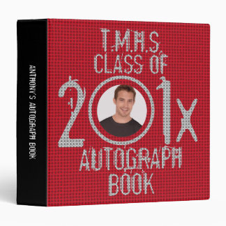 Autograph Graduation Book Binder Red 2