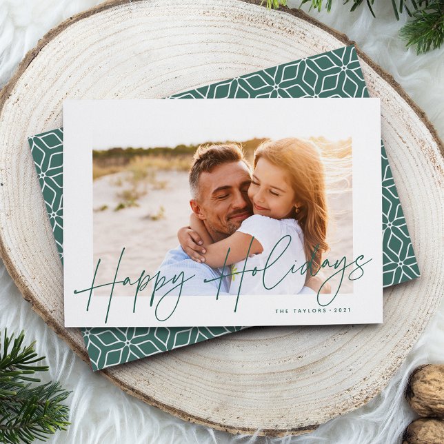 Autograph | Happy Holidays Photo Holiday Card (Creator Uploaded)