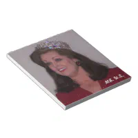 Autographed store memorabilia note pad