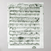 Autograph score for the lied 'Hektors Abschied'