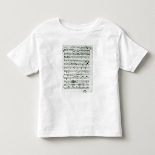Autograph score for the lied 'Hektors Abschied' Toddler T-shirt