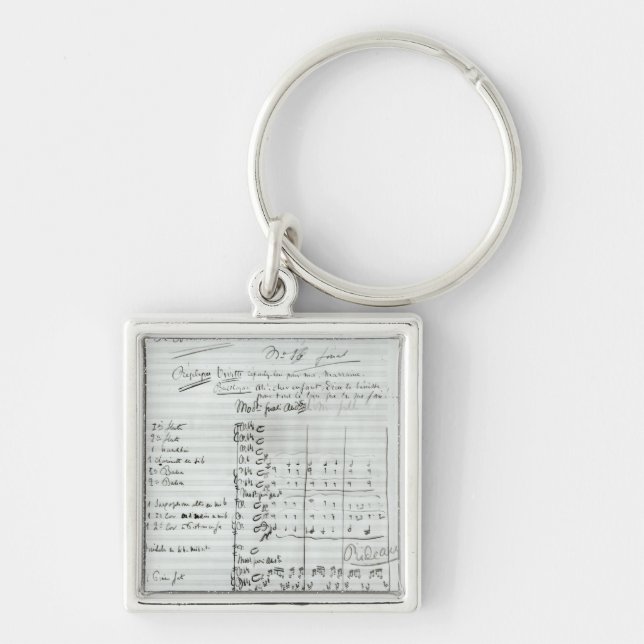 Autograph Score of Act III Keychain (Front)