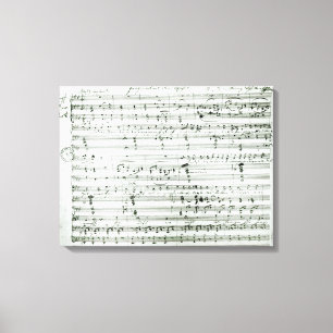 Autograph score of 'Fragment aus dem Canvas Print
