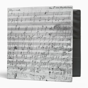 Autograph score sheet for the Bagatelle opus 3 Ring Binder