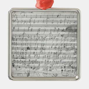 Autograph score sheet for the Bagatelle opus Metal Ornament