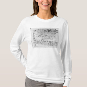 Autograph score sheet for the Trio mi bemol opus T-Shirt