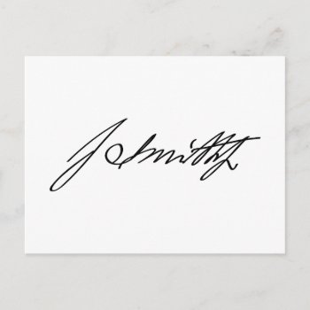 Autograph Signature Of Mormon Prophet Joseph Smith Postcard by TheArts at Zazzle