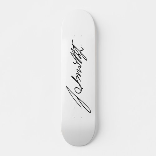 Autograph Signature of Mormon Prophet Joseph Smith Skateboard