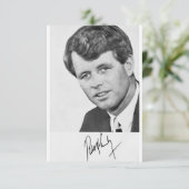 Autographed 1968 Robert Kennedy Campaign Card (Standing Front)