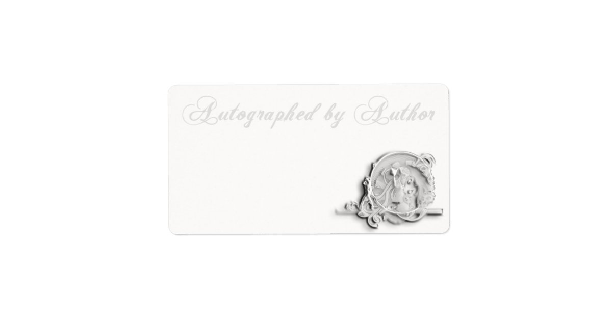 Autographed by Author Bookplate | Zazzle.com