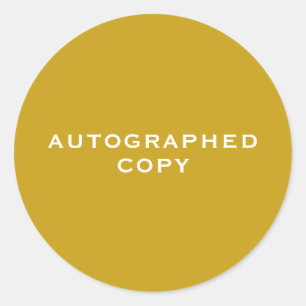 Autographed Copy Gold Sticker