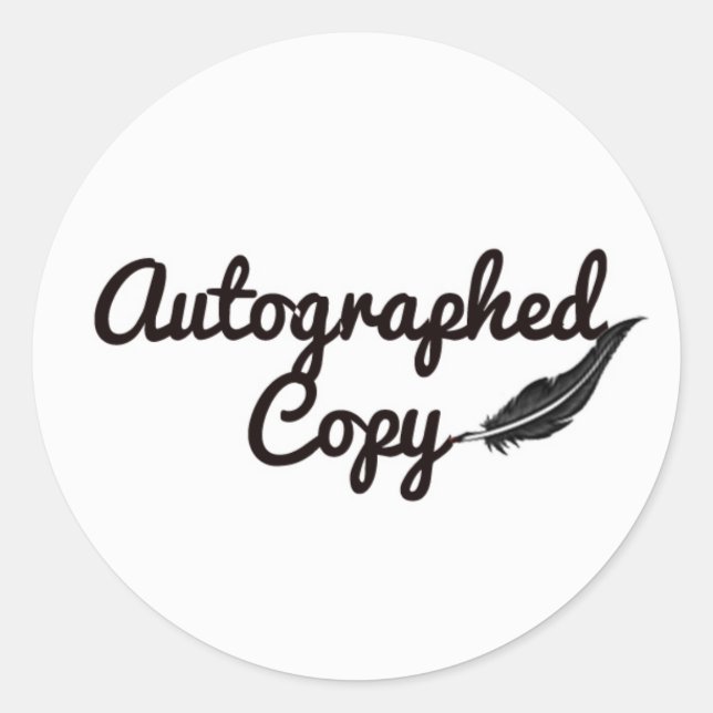 Autographed Copy Sticker (Front)