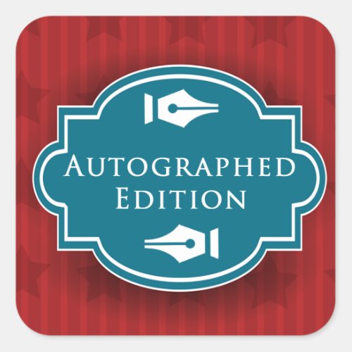 Autographed Edition Rectangle Sticker