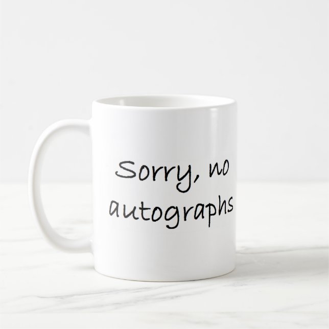 autographs sorry no coffee mug (Left)