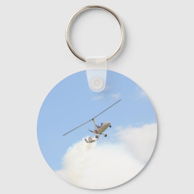 Autogyro In Flight Keychain (Front)