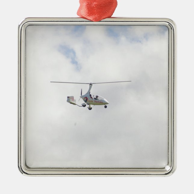 Autogyro Metal Ornament (Front)