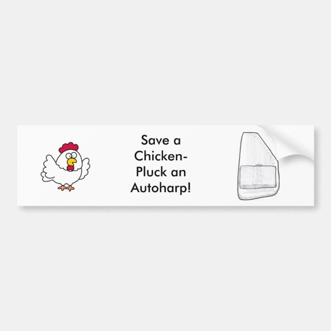 Autoharp bumper sticker (Front)