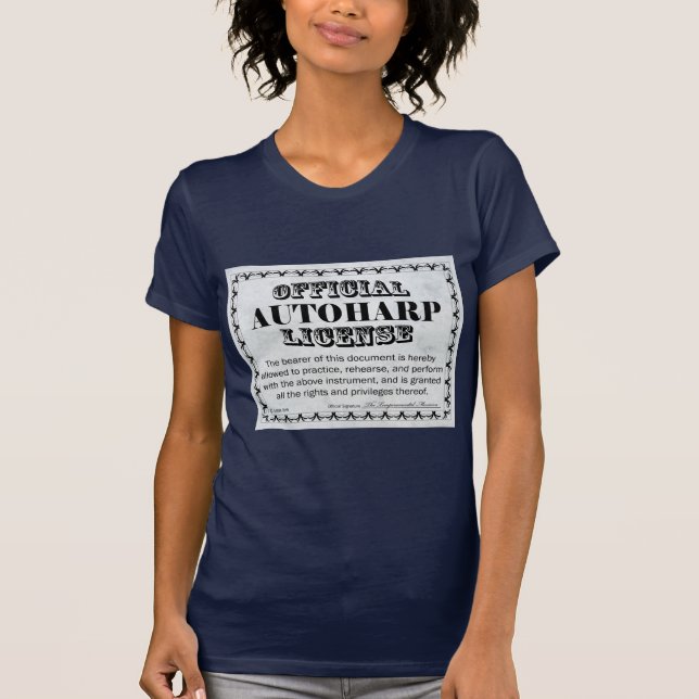 Autoharp License T-Shirt (Front)