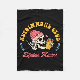 Autoimmune Disease Awareness Autoimmune Club Lifet Fleece Blanket