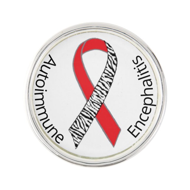 Autoimmune Encephalitis Awareness Ribbon Lapel Pin (Front)