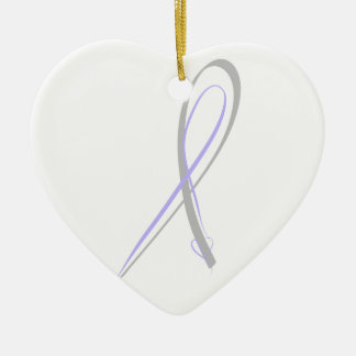 Autoimmune Encephalitis ribbon Ceramic Ornament