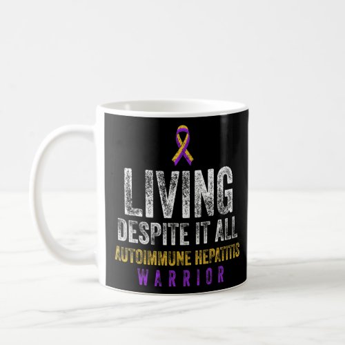 Autoimmune Hepatitis Survivor Warrior 14  Coffee Mug