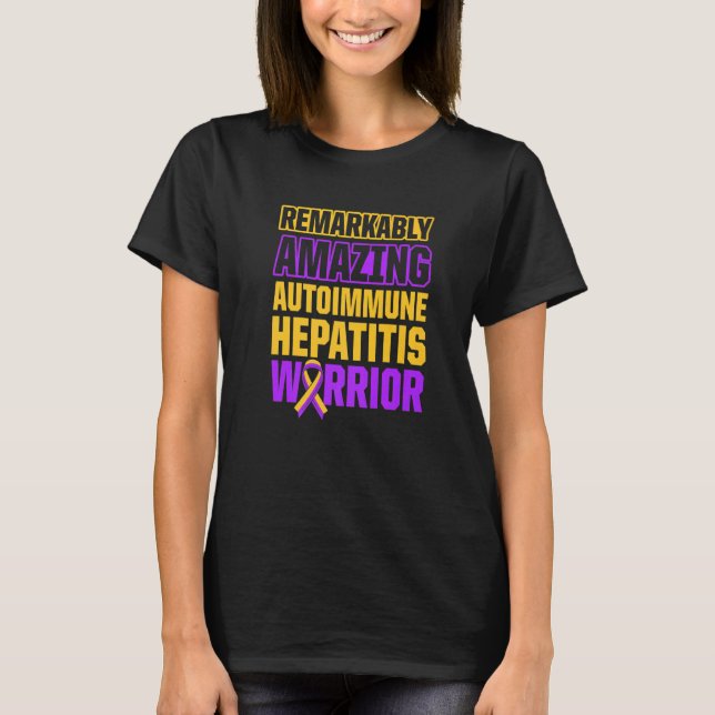 Autoimmune Hepatitis Survivor Warrior   16 T-Shirt (Front)