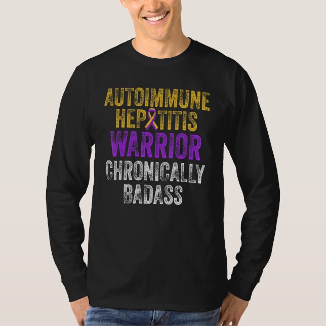 Autoimmune Hepatitis Survivor Warrior 2 T-Shirt (Front)