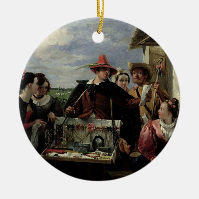 Autolycus, scene from 'A Winter's Tale', 1836 (oil Ceramic Ornament (Front)