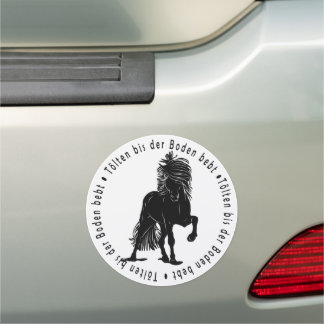 Automagnet, car sticker "Tölenden Islandpferd" Car Magnet