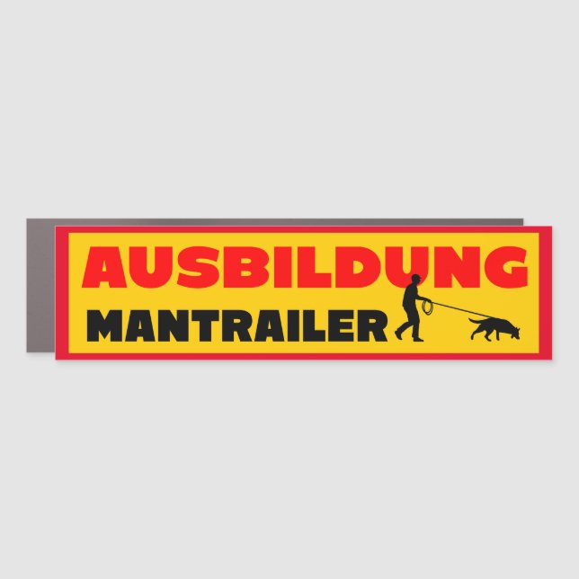 Automanted Mantrailer in training Car Magnet (Front)