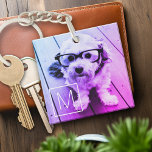 AUTOMATIC Filter of Your Photo & Monogram - Miami Keychain<br><div class="desc">You can change the filter on your photo by clicking on the customize/edit link -- click on the photo -- look for the filter button and click on the filter you would like to use! You can use Instagram photos or a square pic to create a unique and personal gift....</div>