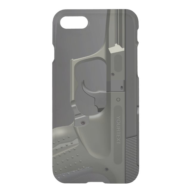 Automatic HandGun Uncommon iPhone Case (Back)